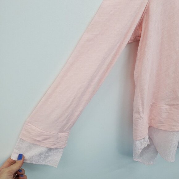 Tommy Hilfiger Womens Pink Layered Long Sleeve Button Shirt Top Blouse Size 2XL - Picture 8 of 15